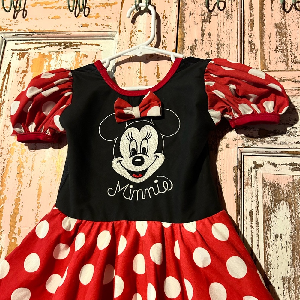 Disney Red and White Minnie Mouse Dress - Picture 2 of 16
